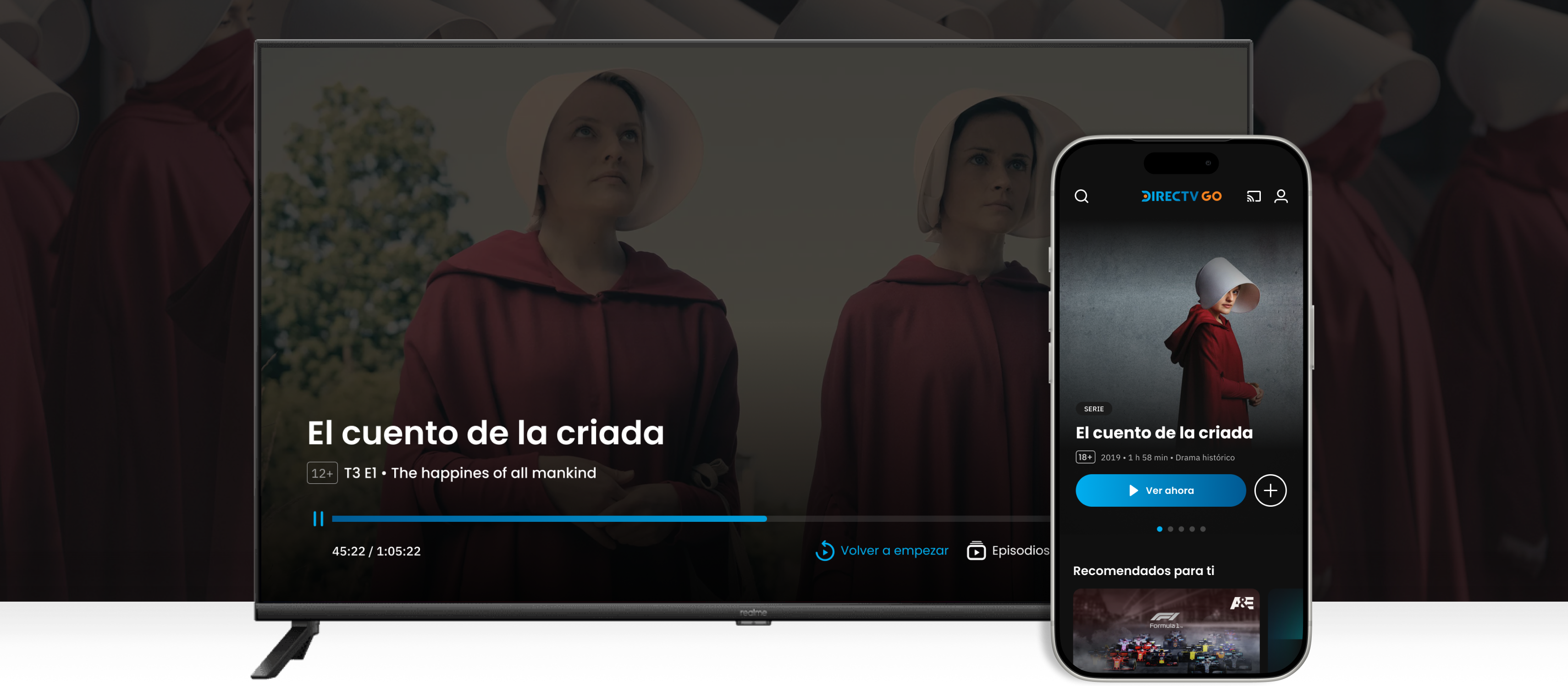 DIRECTV GO — Live TV player on tablet