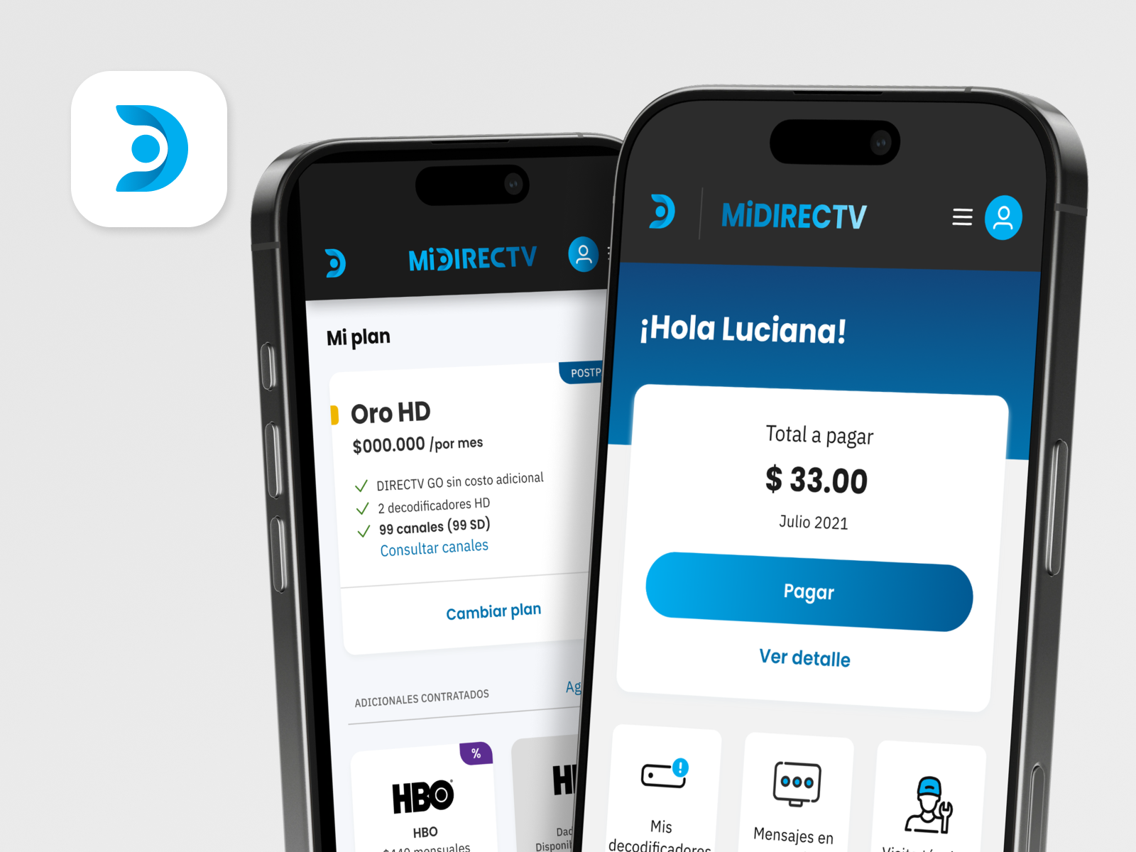 MiDIRECTV screenshot